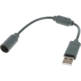Resim Flameer Xbox 360 Denetleyicisi Gray Için Gamepad USB Dönüştürücü Adaptör Kablosu (Yurt Dışından) 