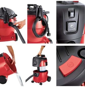 Resim Flex Vc 21 L Mc Islak Kuru Sanayi Tipi Elektrikli Süpürge 1000w 20 Litre - Toz Emici Hava Üfleyici 