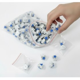 Resim RENKLİ SOKAK Mavi Mekanik Klavye Blue Switch Klik Sesli 10 Adet 