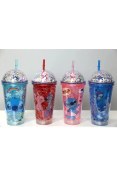 Resim Üreticiniz Sevimli Stitch Işıklı Pipetli Pullu Suluk & Bardak 400 ml ALK3146 