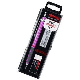 Resim Rotring Okul Seti Versatil+Min Silgi Hediyeli 0.7 MM Mor RO-KK07-07MO 