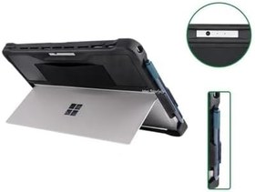 Resim McStorey Microsoft Surface Pro Darbe Emici Tablet Kılıf Rugged Sert Koruyucu Kapak Uyumlu Pro 7 Pro 6 Pro 5 Pro 4 Hybrid PC TPU Çerçeve Kickstand Destekli Kalem Yuvalı Siyah 