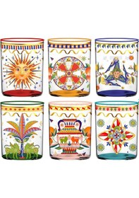 Resim Baci Milano Dolce Vita 6'lı Cam Bardak Seti 370 Ml Turuncu 