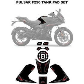 Resim Bajaj Pulsar F250 2023 Model Gidon Pad Set Kırmızı Edition Special Series Redline Grafik 