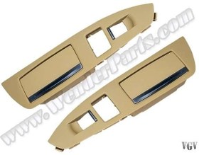 Resim CAM DUGME CERCEVE SETI KULLUKLU ARKA BEJ R-L ARKA GUNESLIK BMW F01 LCI WENDERPARTS BA7322879/880 