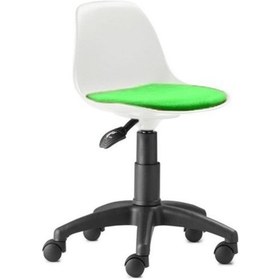 Resim Beyaz Pls. Yeşil Kumaş Çocuk Koltuğu 6-12 Yaş 