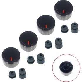 Resim Parmis Dominox Düğme 4 Lü Takımı Ankastre Set Üstü Ocak Düğmesi SÜ0014 