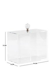 Resim Beauty Insideout Şeffaf Pamukluk Ve Kulak Çubuğu Kutusu 