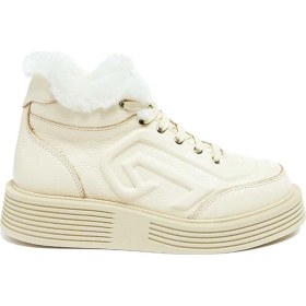 Resim Bestello Kürklü Termo Taban Düz Bot 101-snt22-99 Kadın Bot Bej 