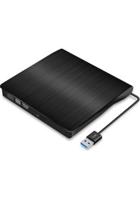 Resim Harici Dvd Rw Usb 3.0 Ultra İnce Taşınabilir Dvd Cd Yazıcı Okuyucu Laptop Pc Uyumlu 