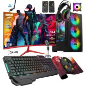 Resim Zeiron Prime X90 Ryzen 5 5500 32GB 1tb M.2 SSD RTX3050 23.8" 165Hz Oyuncu Masaüstü Bilgisayar Uyumlu 