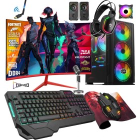 Resim Zeiron Prime X90 Ryzen 5 5500 32GB 1tb M.2 SSD RTX3050 23.8" 165Hz Oyuncu Masaüstü Bilgisayar Uyumlu 