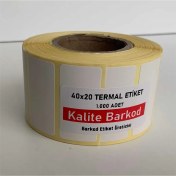 Resim Kalite Barkod 40X20 Termal Etiket Barkod Etiketi 