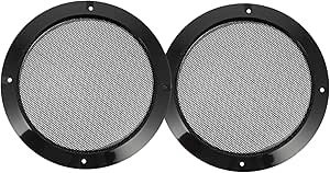 Resim UKCOCO 2adet Hoparlör Ağı Araç Sistemi Için Pratik Ve Dayanıklı Hoparlör Kafesi Loudspeaker Koruyucu Net Kapağı 
