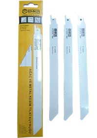 Resim Emka Izcihırdavat Metal Ağaç Kemik Tilki Kuyruğu Testere Bıçağı 225mm 2,5m 3ad 