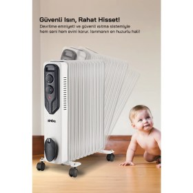 Resim Sinbo SFH-6938 Yağlı Radyatör-Beyaz 