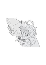 Resim Gıvı Sr1144 Honda Crf1000 Afrıca Twın 16-17 Arka Çanta Taşıyıcı Tek Renk 
