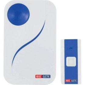 Resim Nuit Concept Horoz Electric Kablosuz Kapı Zili Nero D 4.5V Dc Mavi-Beyaz Pil Dahildir 
