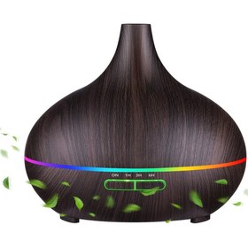 Resim RECHAN 550 ml Aroma Difüzörü Buhar Ultrasonik 7 Renk Led Işıklı Aromatik Oda Kokusu Hava Nemlendirici 