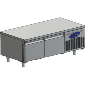 Resim CSA Karacasan (304 Çelik) 135 Lt 120 cm İki Kapılı 700'Lük Tezgah Altı Buzdolabı 