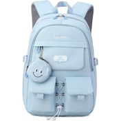 Resim Teltree Nylon Hafif Üniversite Öğrencisi Çanta, Vintage Strap Tasarımı, Omuz Baskısını Azaltan, Çift Yan Cep Ve Düzenleyici Bölmeli Kadın Sırt Çantası Çok Renkli 