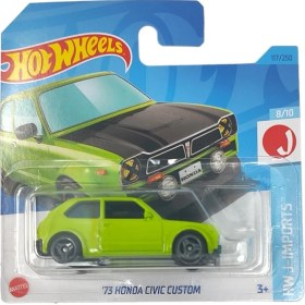 Resim Hot Wheels Oyuncak Araba 73 Honda Civic Custom Metal Yapı 3 Yaş ve Üzeri İçin 