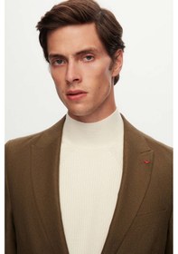 Resim D's Damat Slim Fit Yeşil Armürlü Kumaş Ceket 3ef04r107409m Yeşil 