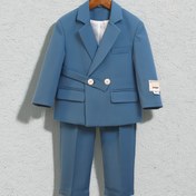 Resim Moda Erkek Kostüm Seti - Ceket ve Pantolon - Polyester İş Stili Düz Renk Kostüm, Normal Kol, Esnek Olmayan Kumaş, Düğme Detayı, Normal Beden, İlkbahar/Yaz/Sonbahar için, Dokuma Malzeme, Polyester ile Astarlı, 3+ Yaş için Uygun, Bileşim: %76 Polyester, %21 Viskon, %3 Elastan 