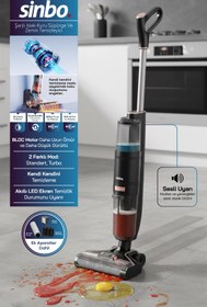 Resim Sinbo SFC-4102 Islak Kuru Şarjlı Dikey Süpürge | Kablosuz Temizlik 