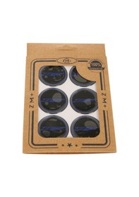 Resim Yamaha Yzf R25 Koruma Takozu Damla Etiket Sticker 39.00mm SİYAH-M 