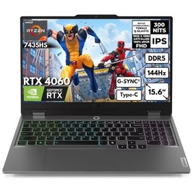 Resim Lenovo LOQ 15ARP9 83JC00FKTRHMF66 R7-7435HS 16 GB 2 TB SSD RTX4060 15.6" W10H Dizüstü Bilgisayar 