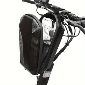Resim Universal EVA Kumaş, Siyah Sert Kabuk Kolu Çantası Elektrikli Scooterlar, Katlanır Bisikletler ve Motosikletler için - Dayanıklı, Su Geçirmez Depolama Çözümü Fermuar Kapanışı ile, Scooter Aksesuarları | Şık Kolu Çantası | Dayanıklı Fermuar Kapanışı 