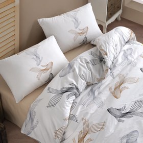 Resim Barbella Kahve %100 Pamuk Ranforce Battal Boy Nevresim Takımı 