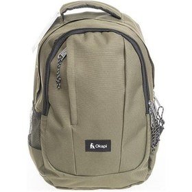 Resim Okapi Sırt Çantası Üç Bölmeli Haki Okp-128 