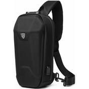 Resim Ozuko 9321 Outdoor Usb Şarj Portlu Crossbody Göğüs Çantası Siyah 