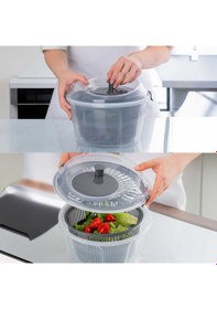 Resim Porsima G-25 Gondol Vega Pratik Salata Kurutucu Süzgeç Gri 