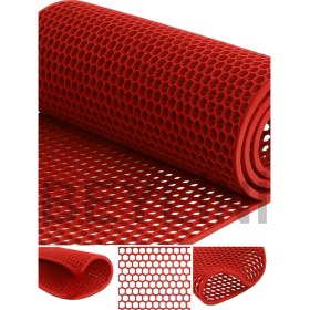 Resim Bal Petek Pvc Paspas Islak Zeminlerde Kaydırmaz Iç Dış Mekan Banyo Duş Lavabo Havuz Kenarı Halısı 