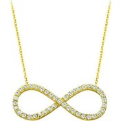 Resim Taşlı Sonsuzluk Kolye 1.95 Gram 14 Ayar Altın 