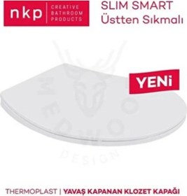 Resim Nkp Slim Smart Yavaş Kapanan Klozet Kapağı 0302 Thermoplast Diğer 