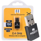 Resim MAG Magbox 802.11N Mini 7601 Chipset 2.4GHz 150 Mbps HD Uydu Alıcı Uyumlu Usb Stick Wifi Adaptör 