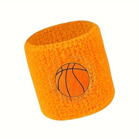 Resim Çocuklar için Spor Bileklikler | Akrilik Nakışlı Bilek Desteği | Çok Renkli Basketbol, Futbol, Koşu ve Fitness | Teri Emici, Ayarlanabilir Bileklikler Gençler ve Gençler İçin 