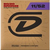 Resim Jim Dunlop DAB1152 Medium-Light 80/20 Bronze Akustik Gitar Teli (11-52) 