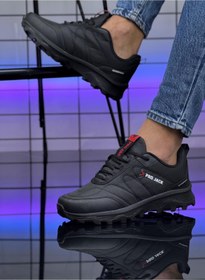 Resim Nubbock Unisex Sade Siyah Paraşut Model Günlük Spor Ayakkabı NK4120 