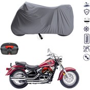 Resim Kawasaki VN 800 Classic Arka Çanta Uyumlu Motosiklet Branda Su Geçirmez Motor Branda 