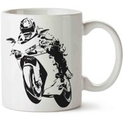 Resim HobiShop Motorcycle Honda Motor Porselen Kupa Bardak 