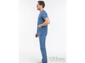 Resim Cici Forma Zarf Yaka Petrol Mavisi Erkek Takım 