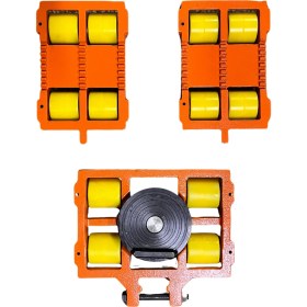 Resim Steinhand 6 Ton Kapasiteli Kestamit Tekerlekli Makina Taşıma Arabası, 360° Dönebilen Endüstriyel Tip, Depo ve Fabrikaya Uygun, Yük Taşıma Arabası, Domuzarabası 
