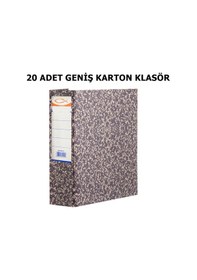 Resim 20 Adet Geniş Karton Klasör Dosya Arşiv Klasörü Telgraf Klasör Çok Renkli 