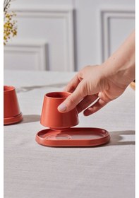 Resim Karaca Equal 2 Kişilik Kahve Fincan Takımı 80 ml 