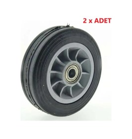 Resim Plastik Jantlı Rulmanlı Dolma Tekerlek 170x35x15 Mm-2 Adet 